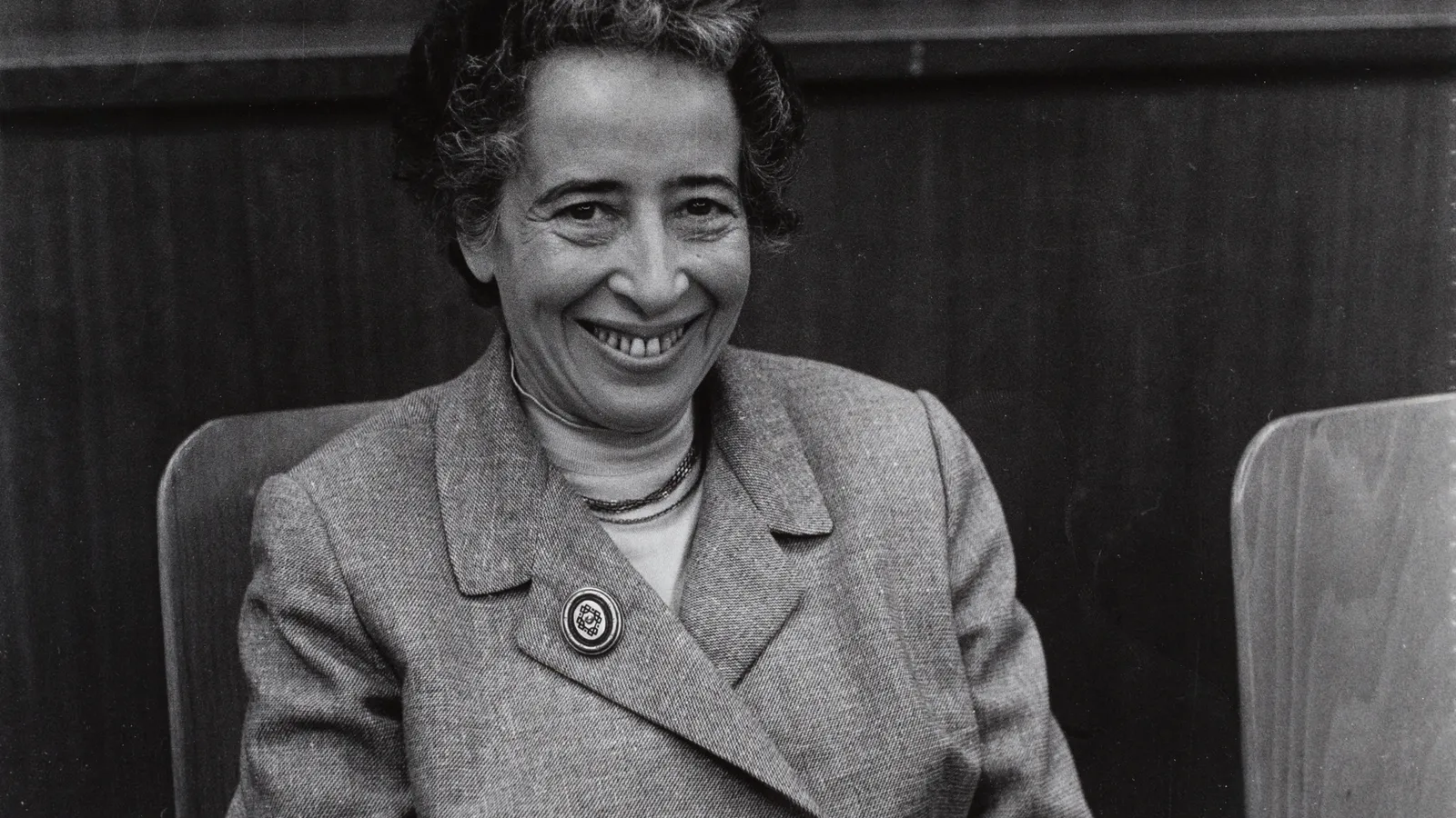 Hannah Arendt photographed at the First International Critics Conference in Munich, 1958.