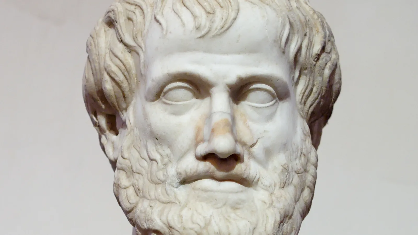 Roman marble bust of Aristotle, copy of a lost Greek bronze.