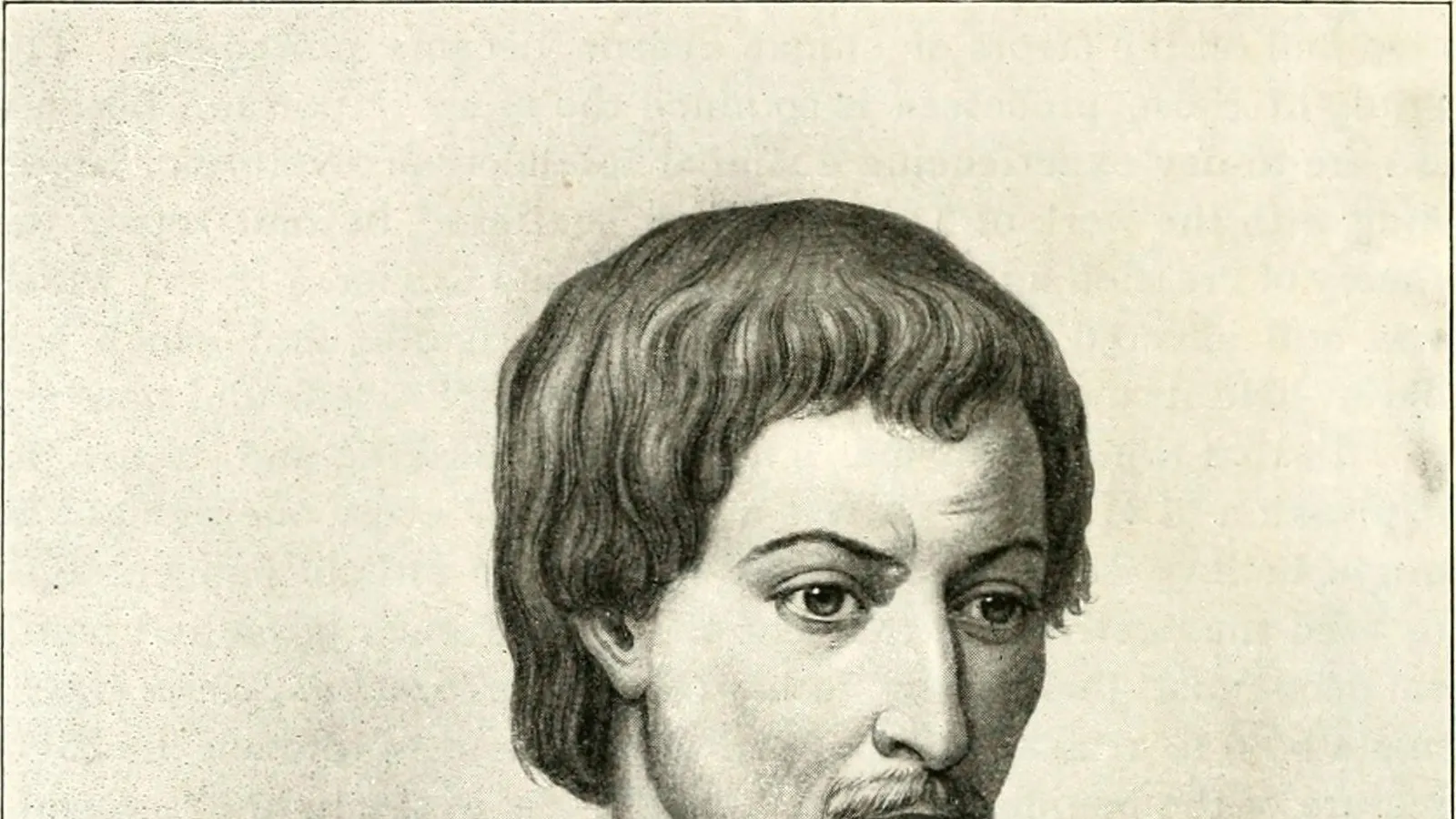 Sixteenth-century engraving of Giordano Bruno.