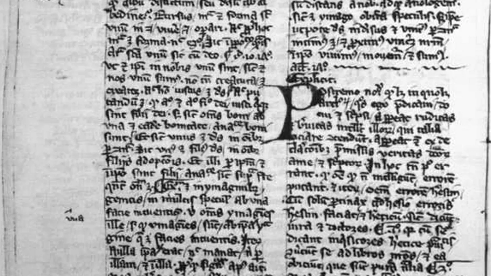 Folio from a mid-fourteenth-century manuscript carrying Eckhart's Latin Responsio defending the articles drawn from his sermons.