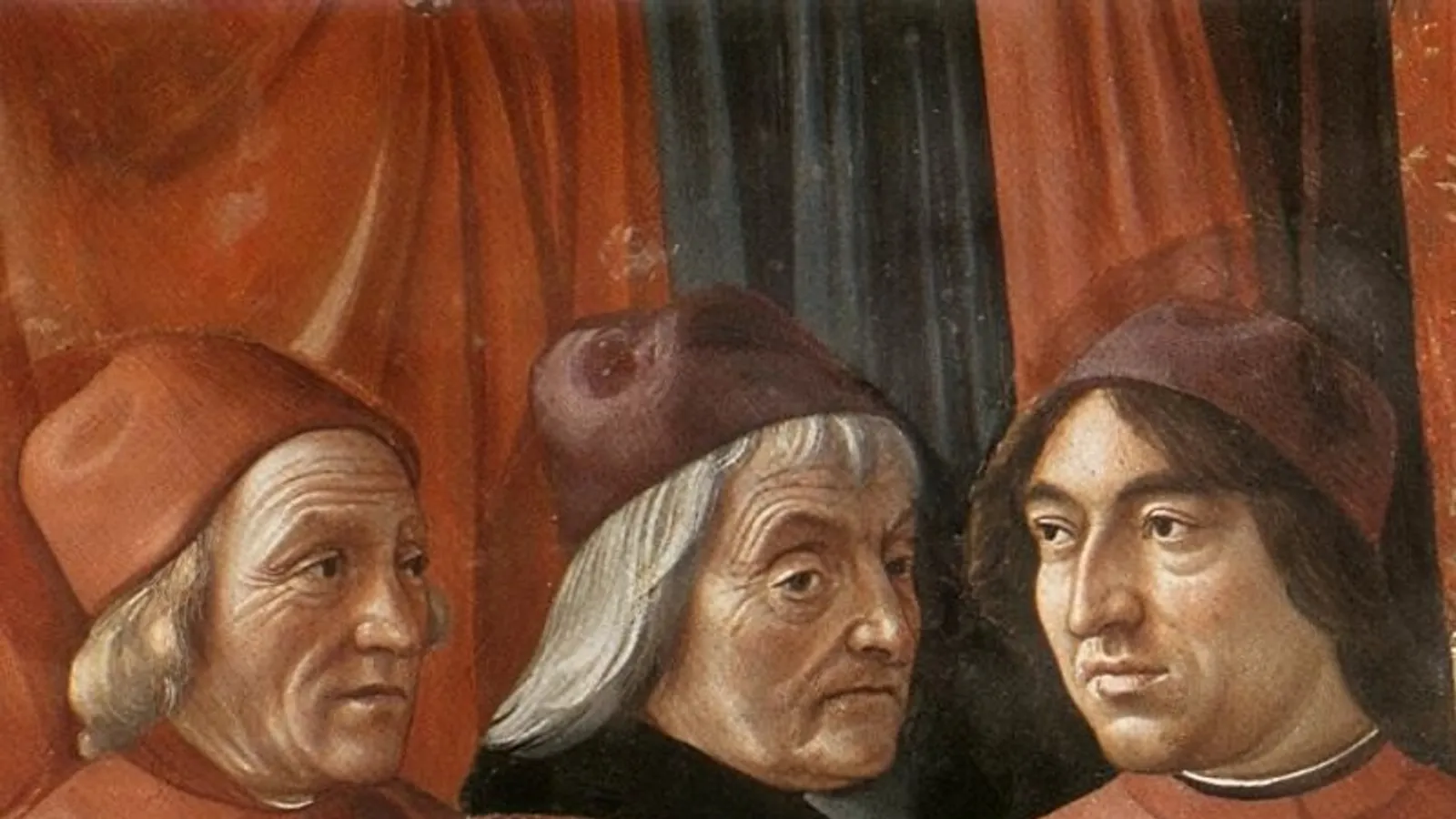 Portrait of Marsilio Ficino in scholar's robes.