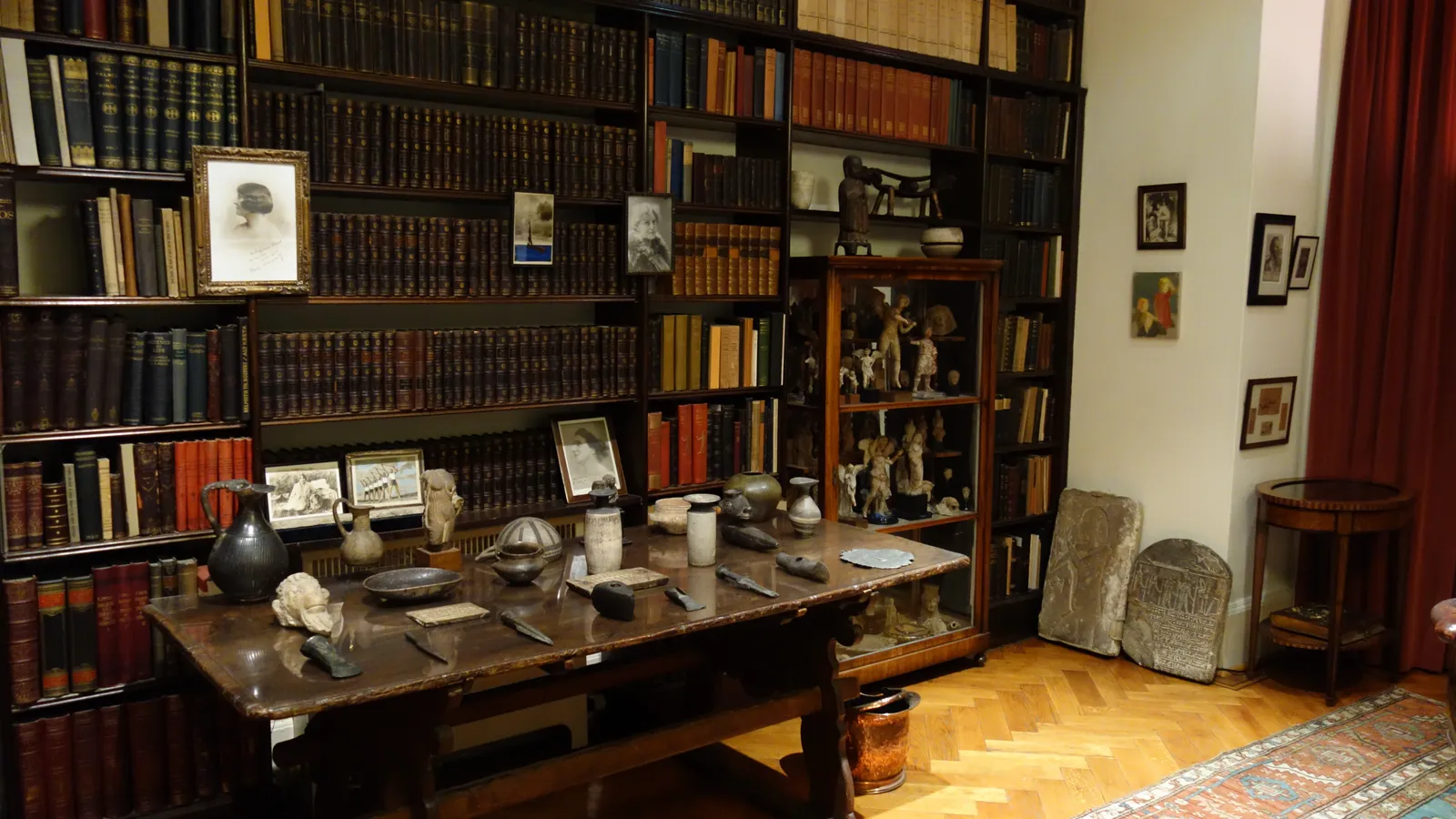 Freud's antiquities collection at the Freud Museum London.