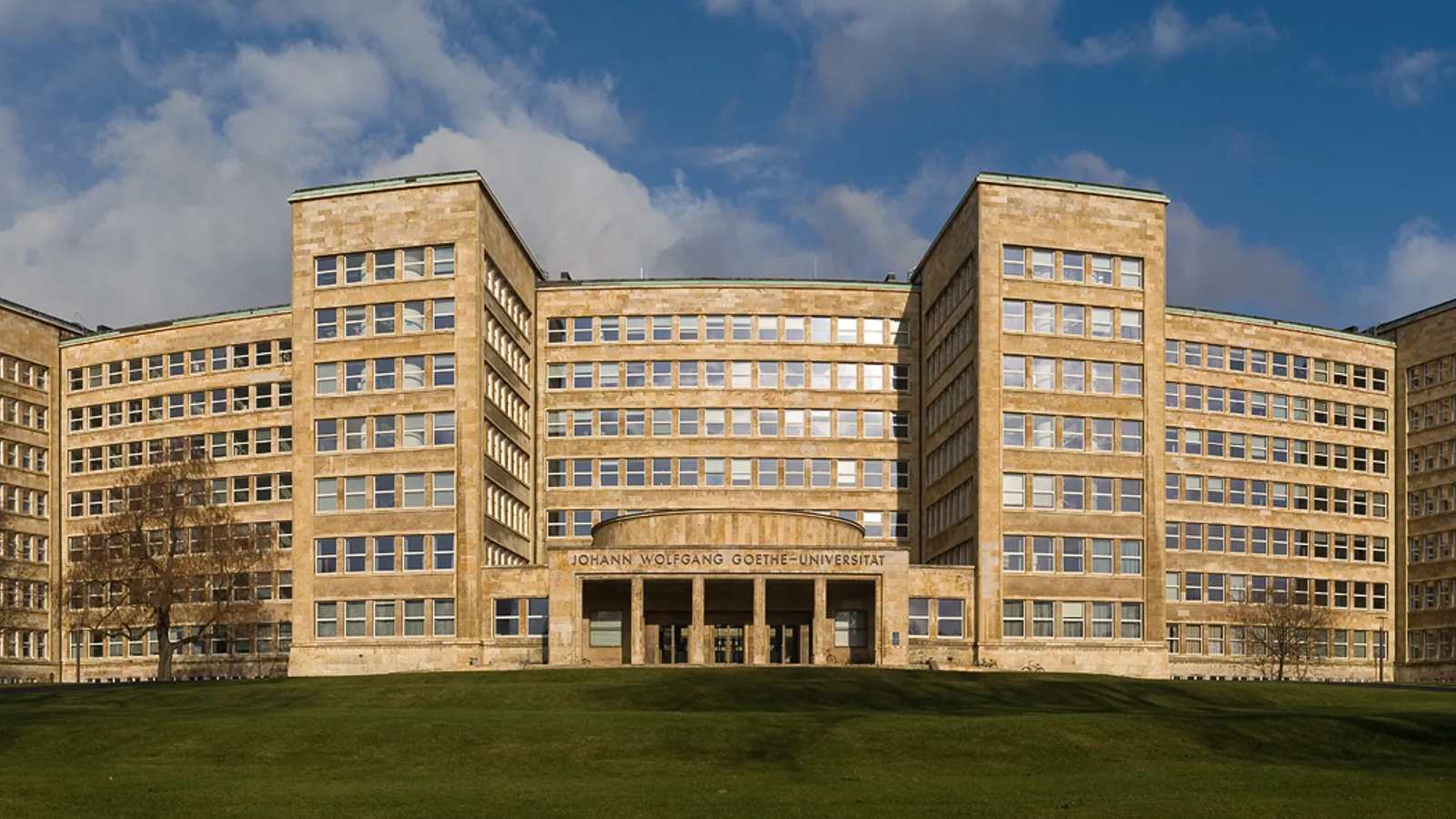 The Hans Poelzig IG Farben Building, now the Westend Campus of Goethe University Frankfurt.