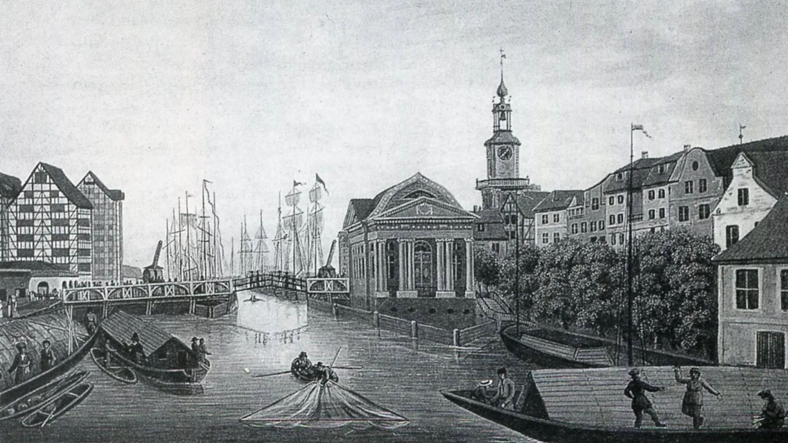 Early-nineteenth-century engraving of the Grünes Tor in Königsberg.