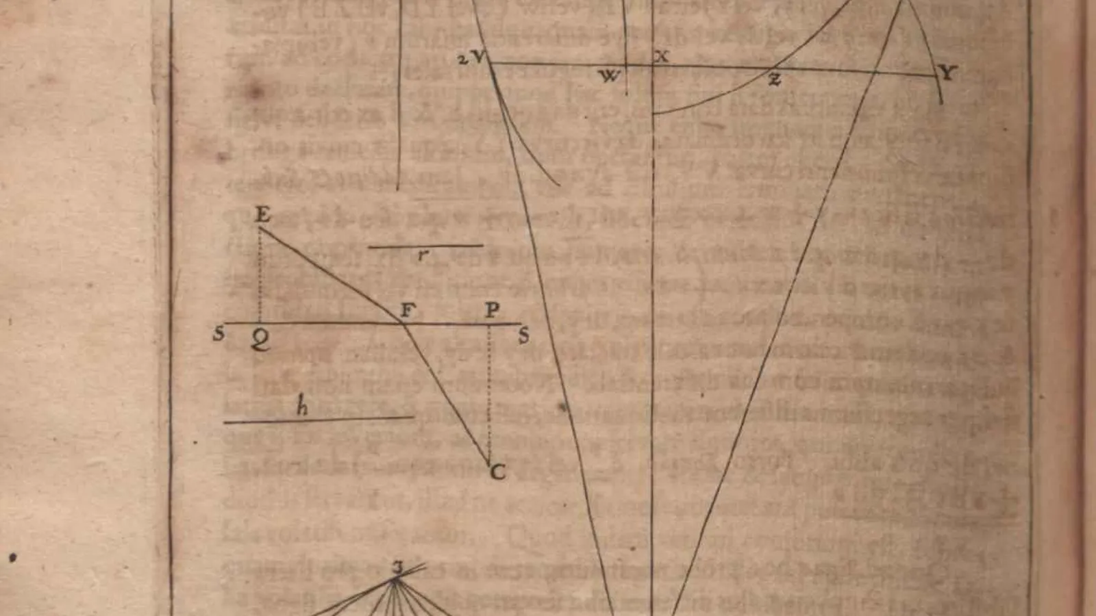 Page of geometric diagrams from Leibniz's 1684 calculus paper.