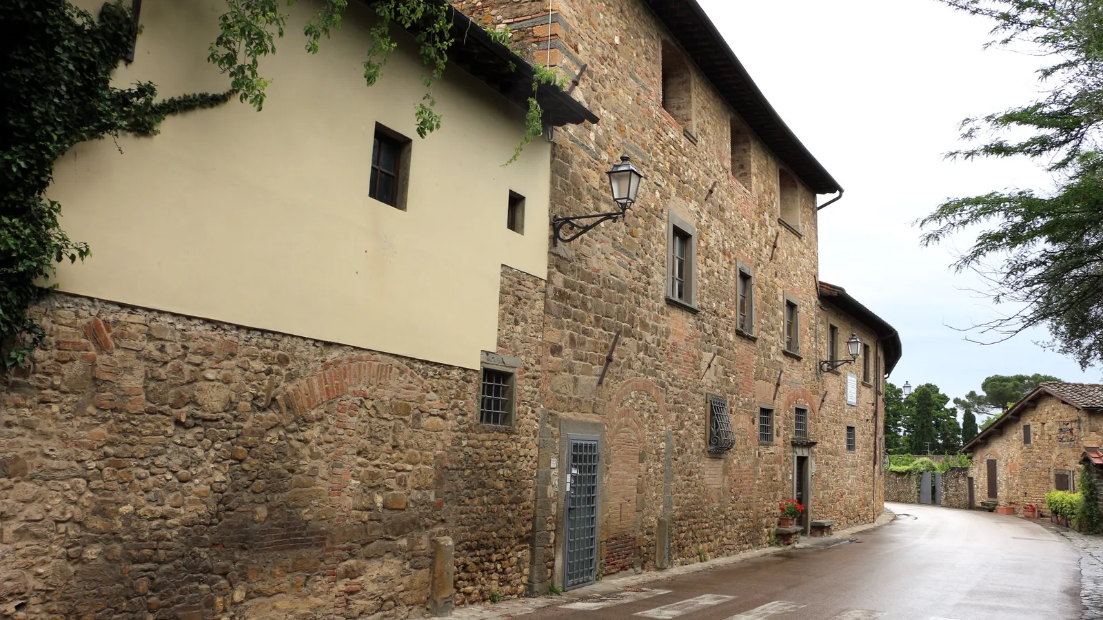 Exterior of the Albergaccio, Machiavelli's country house at Sant'Andrea in Percussina.