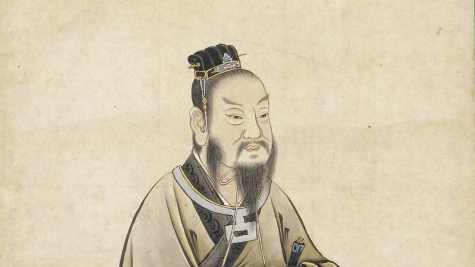 Edo-period Japanese painting of Mencius by Kano Sansetsu.