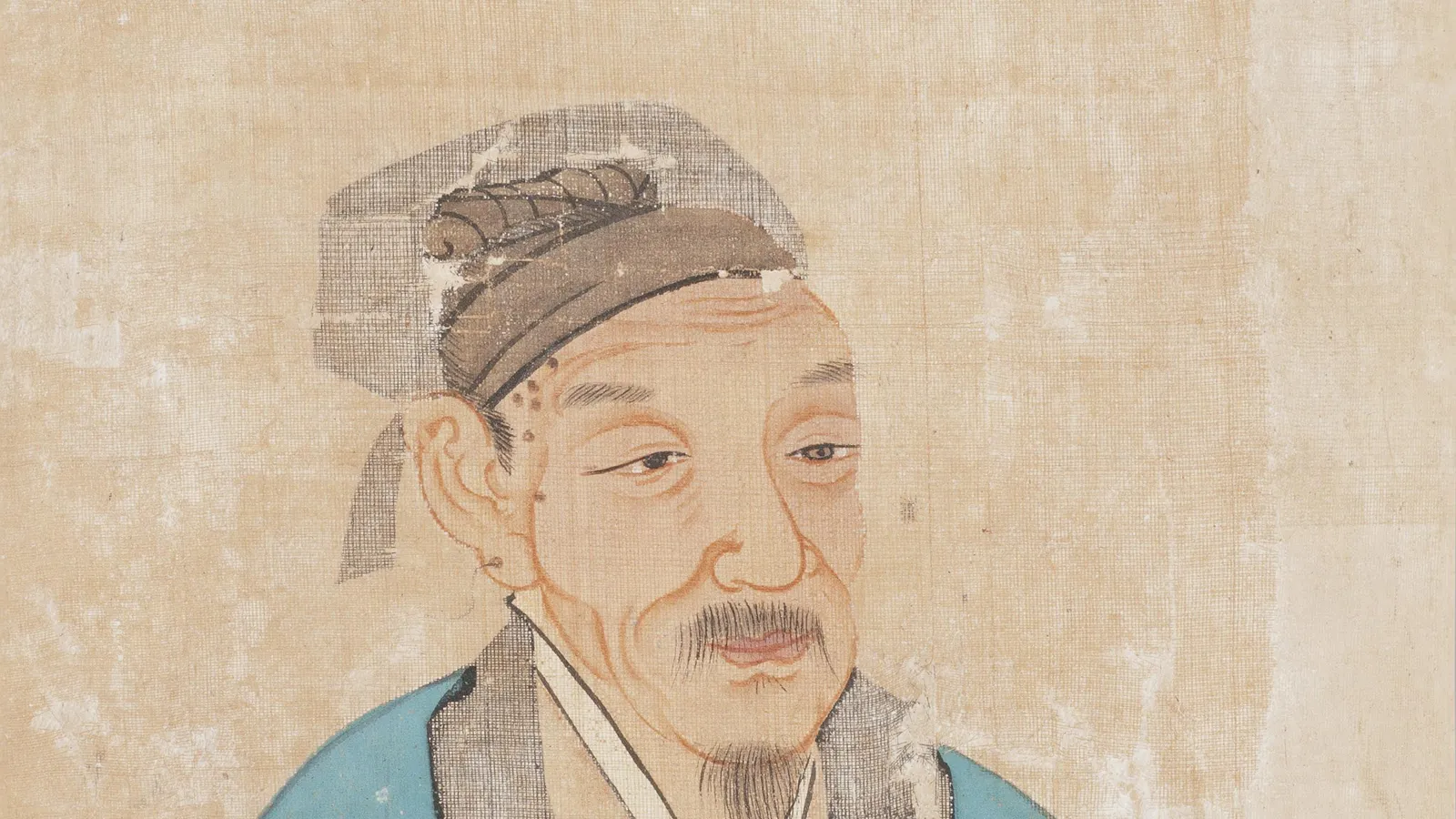 Portrait of Zhu Xi, the Song-dynasty Neo-Confucian who elevated the Mencius to canonical status.