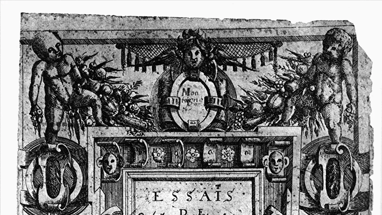 Title page of the 1588 fifth edition of Montaigne's Essais.