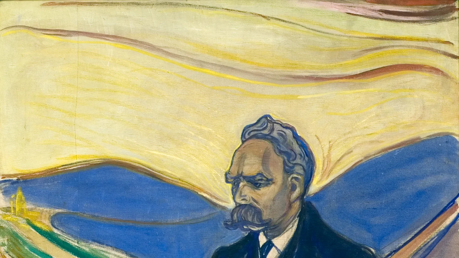 Edvard Munch's 1906 portrait of Friedrich Nietzsche.