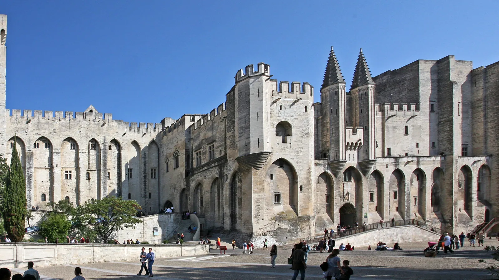 The Palais des Papes in Avignon.