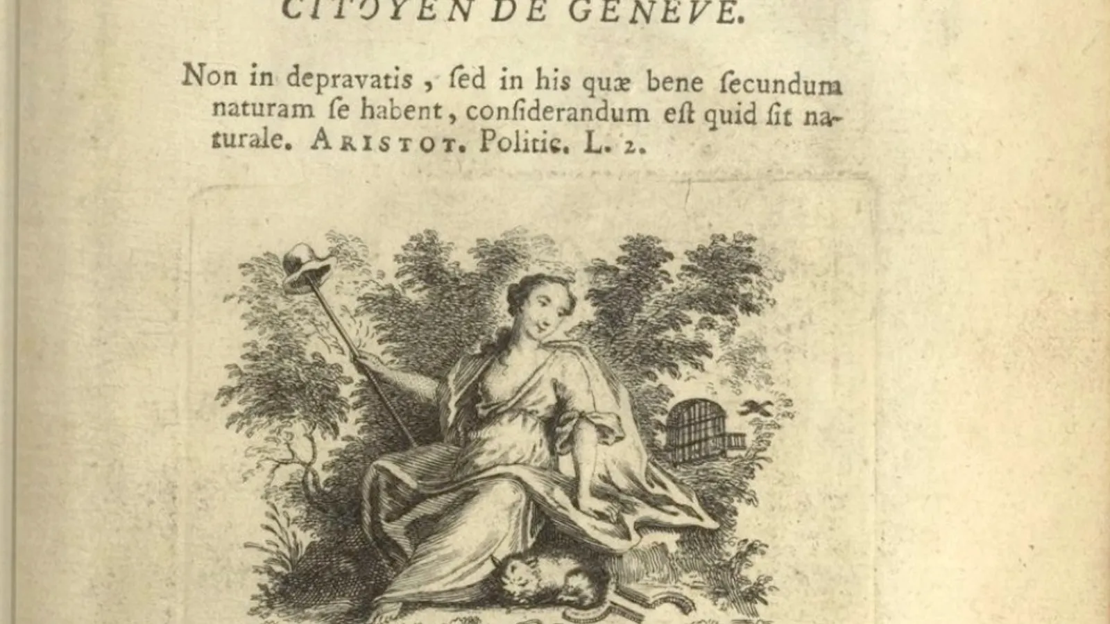 Title page of the 1755 Amsterdam first edition of the Discourse on Inequality.