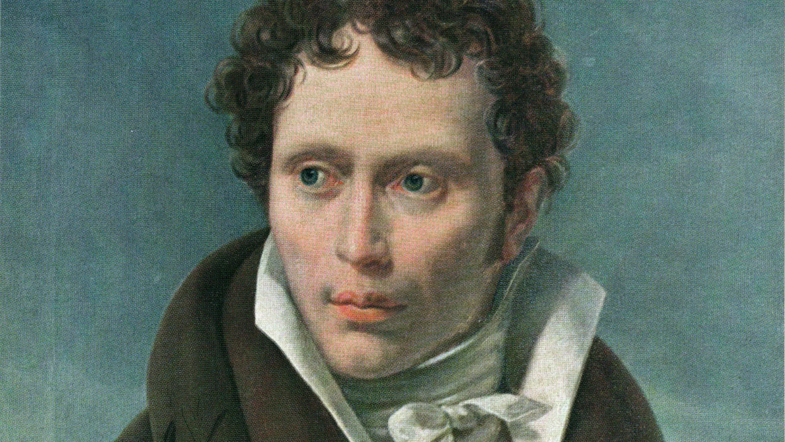 Ludwig Sigismund Ruhl's 1815 portrait of the young Arthur Schopenhauer.