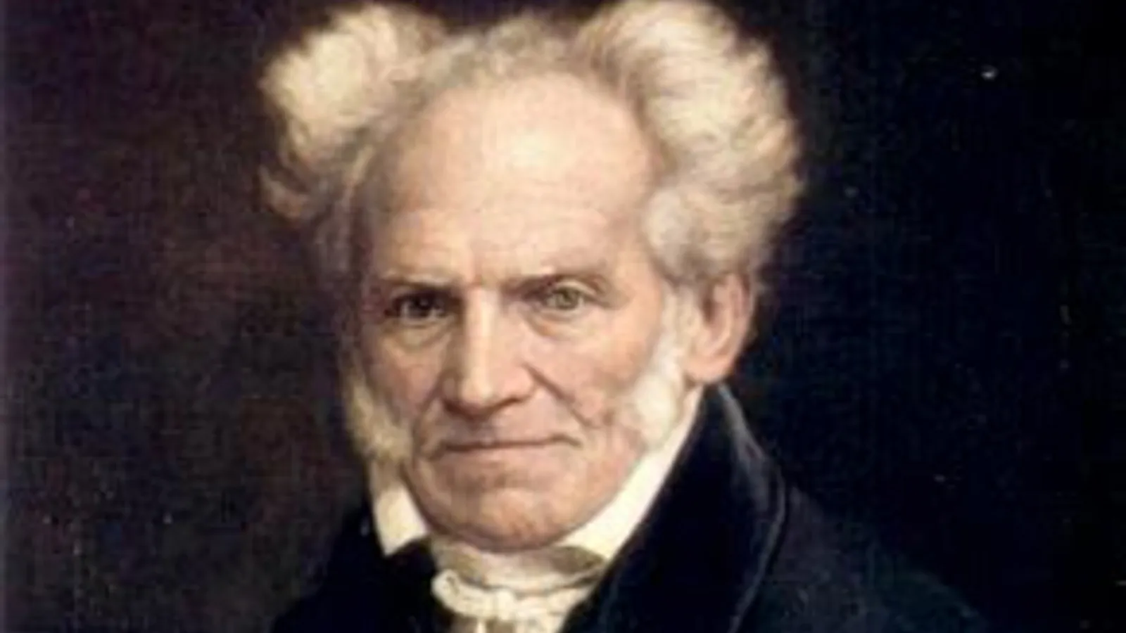 Jules Lunteschuetz's 1855 portrait of Schopenhauer in Frankfurt.