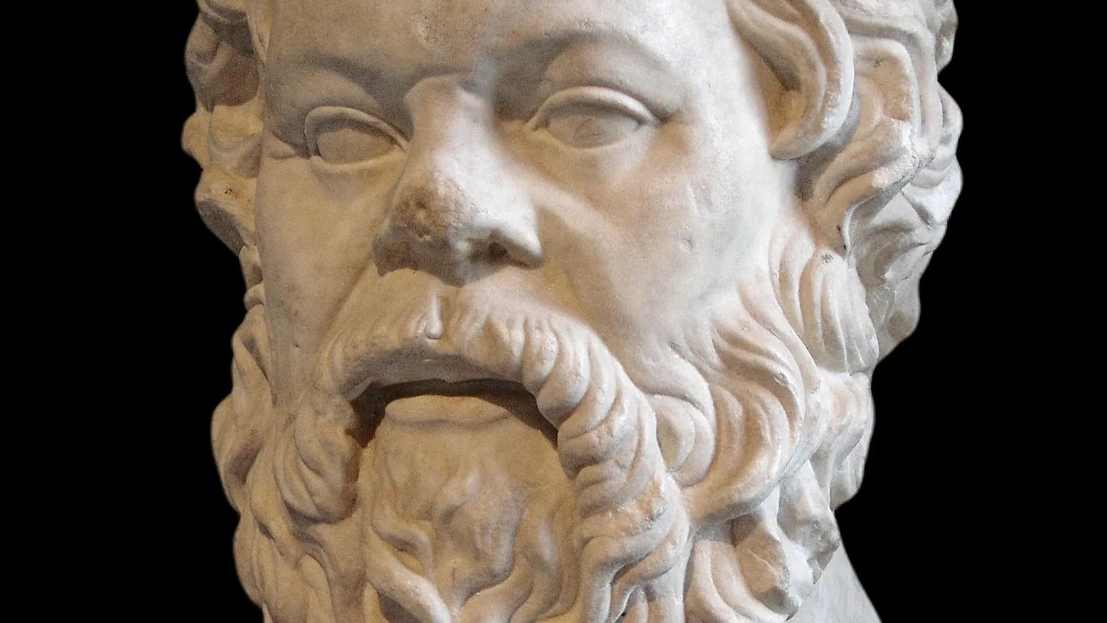 Roman marble bust of Socrates, copy after a lost Greek fourth-century original.