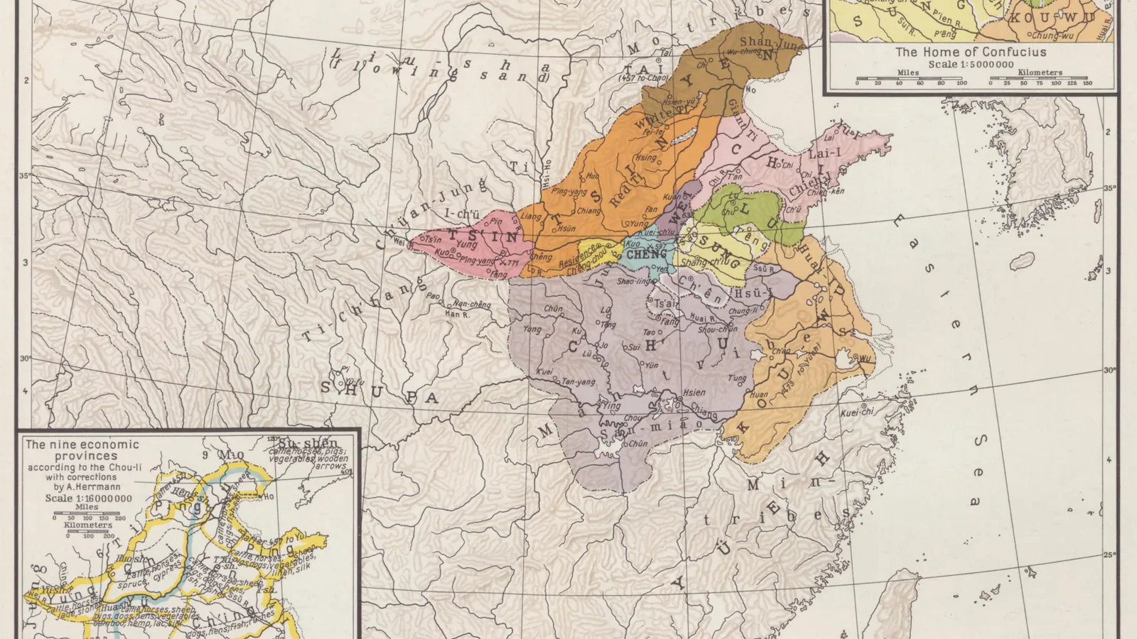 Map of the Spring and Autumn period states of China.