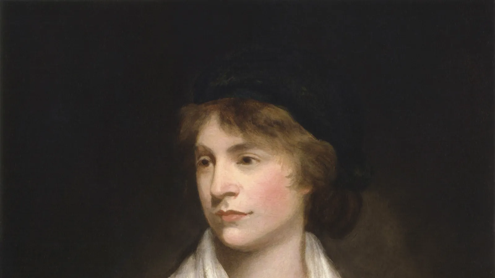 John Opie's 1797 oil portrait of Mary Wollstonecraft.